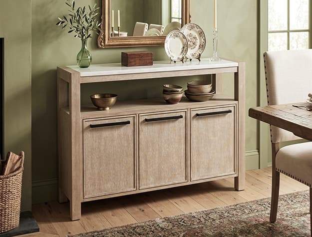 Hazel Genuine Marble Sideboard