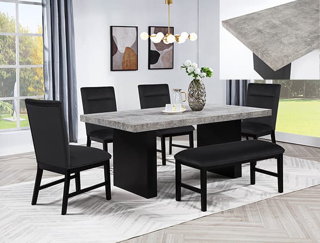 The Sebastian Dining Group Black collection