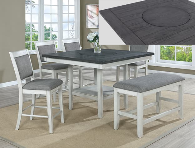 The Fulton Chalk Grey Counter Height collection