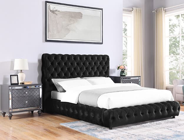 The Flory Bed Black collection
