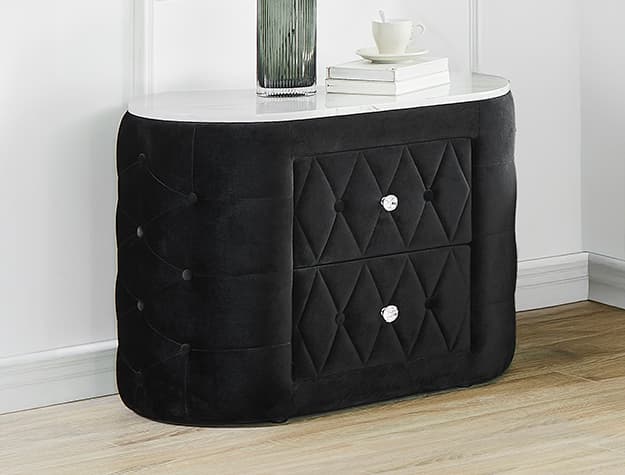 Natalia Night Stand Black