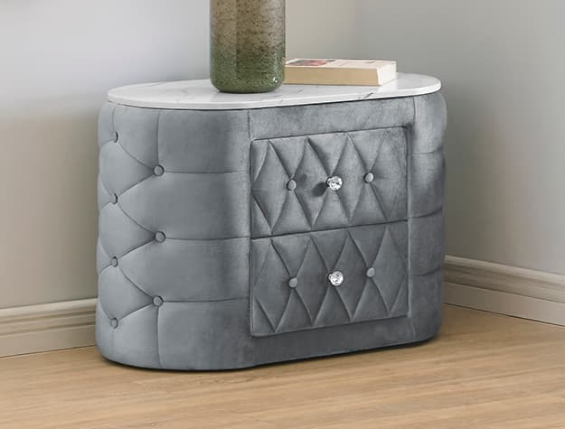 Natalia Night Stand Grey