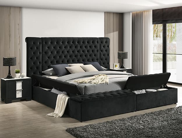 The Liliana Black Bed Frame collection