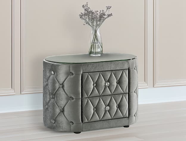 Voltare Night Stand Grey