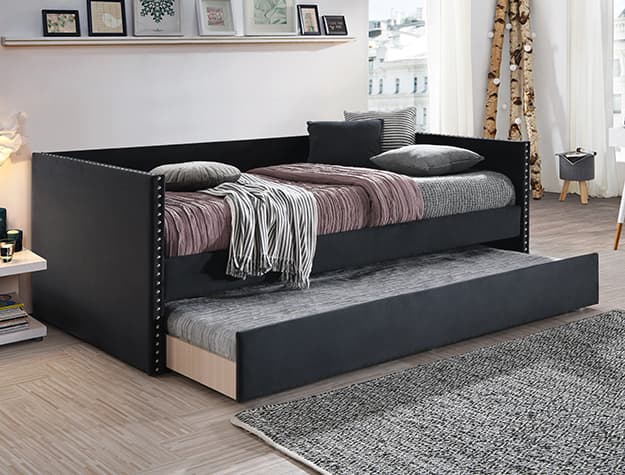 The Sadie Black Velvet Daybed collection