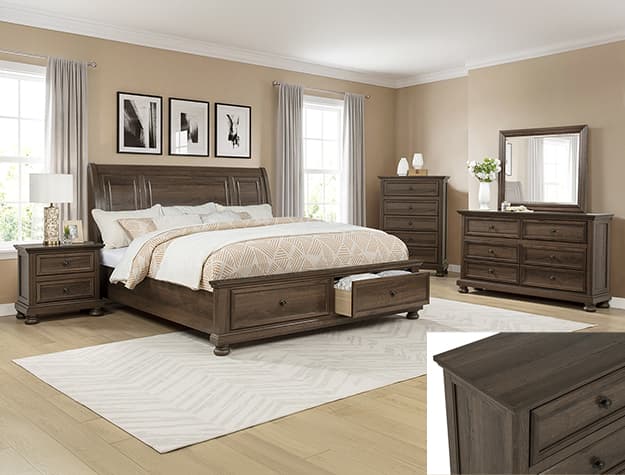 The Claribelle Bedroom Group Brown collection