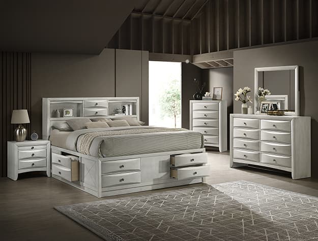 The Emily Storage White Bedroom collection