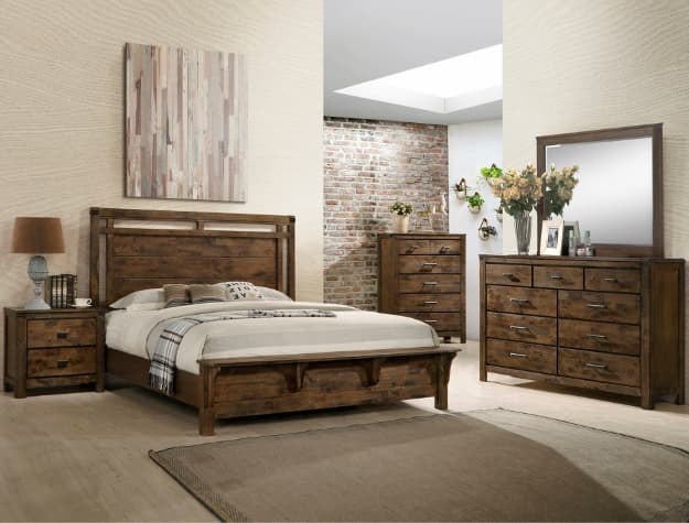 The Curtis Panel Bed collection