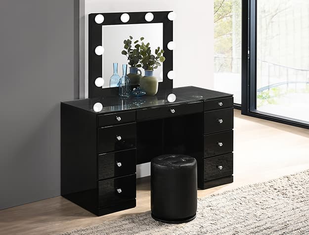 The AVERY / LUXO Vanity Black collection