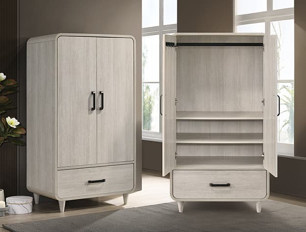 Nyomi Armoire - White