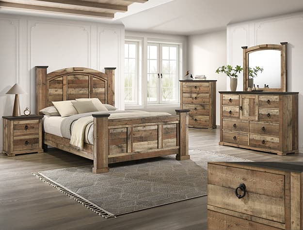 The Ella-Mae Bedroom Reclaimed Natural collection