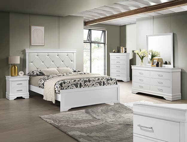 The Amalia Bedroom Group - White collection