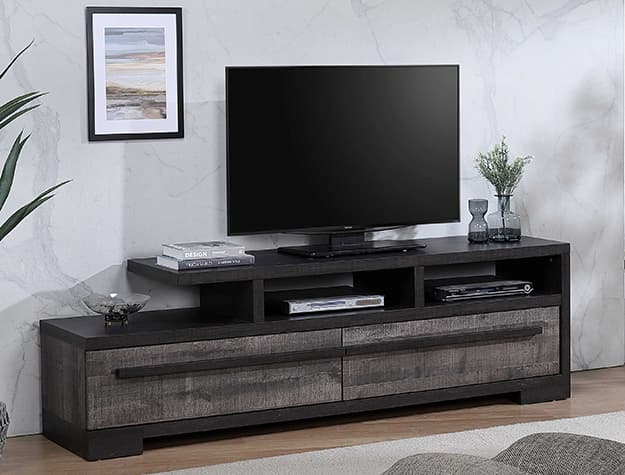 Remington TV Stand GRAY / EBONY
