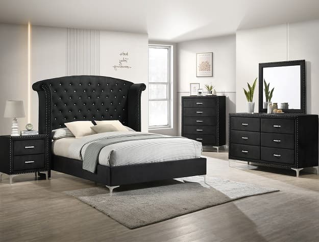 The Lucinda Bedroom Group Black collection