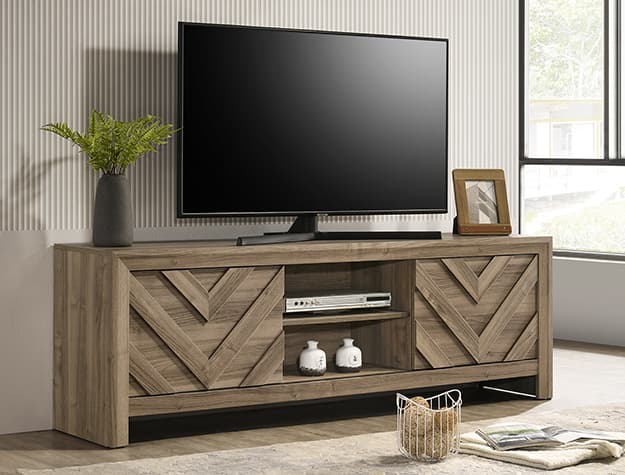 Valor TV Stnnd-Light Brown