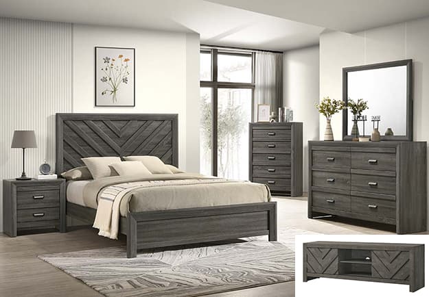 The Valor Bedroom Group Grey collection